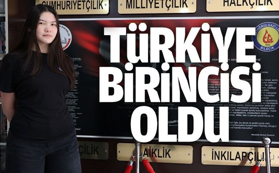 BİLECİKLİ ÖĞRENCİ TÜRKİYE BİRİNCİSİ OLDU