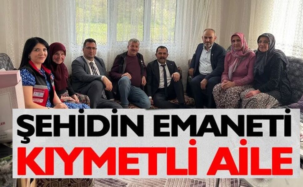 ŞEHİT AİLESİNE ANLAMLI ZİYARET