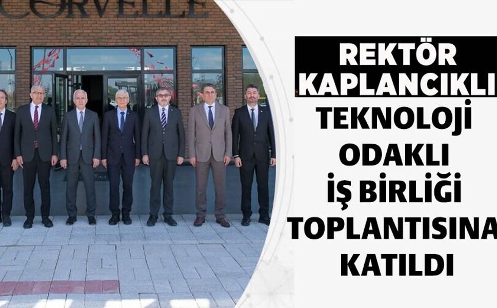 BŞEÜ AR-GE VE TEKNOLOJİ ODAKLI İŞ BİRLİĞİ TOPLANTISINA KATILDI