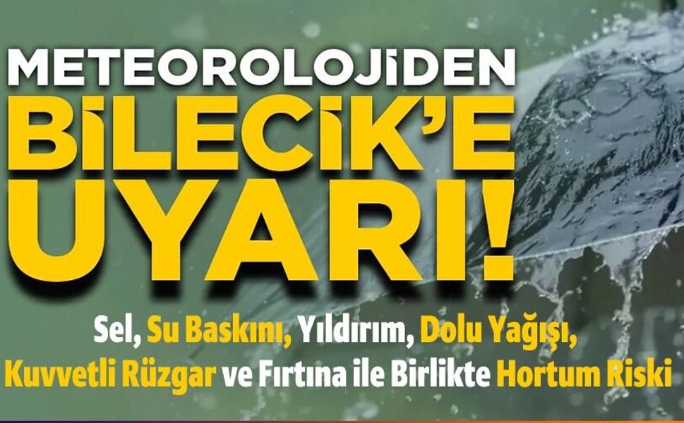KUVVETLİ SAĞANAK VE FIRTINA UYARISI