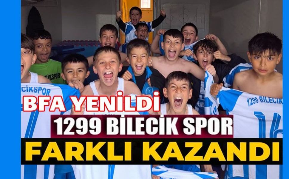 BİLECİK U12 GENÇLER LİGİ'NDE 1299 BİLECİKSPOR KULÜBÜ FARKLI KAZANDI