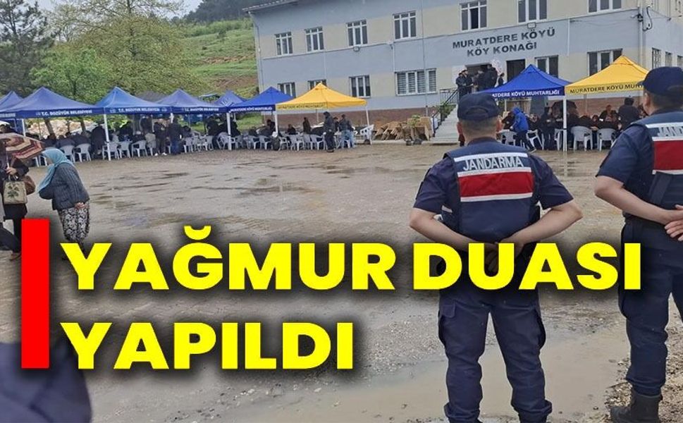 250 KİŞİ İLE YAĞMUR DUASI YAPILDI