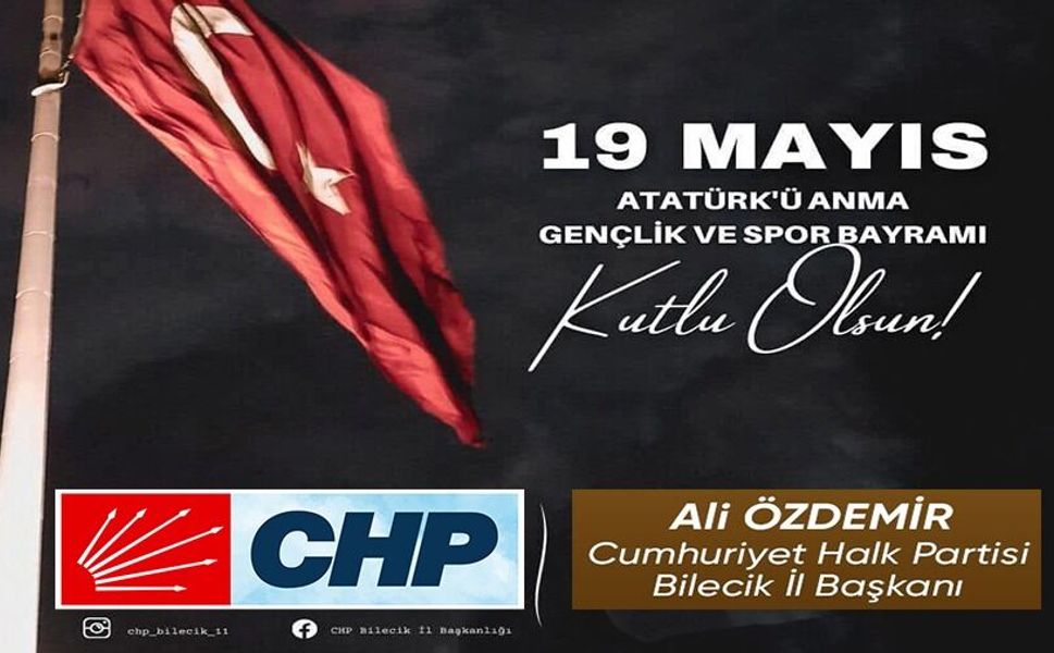 19 MAYIS ATATÜRK'Ü ANMA GENÇLİK VE SPOR BAYRAMI KUTLU OLSUN