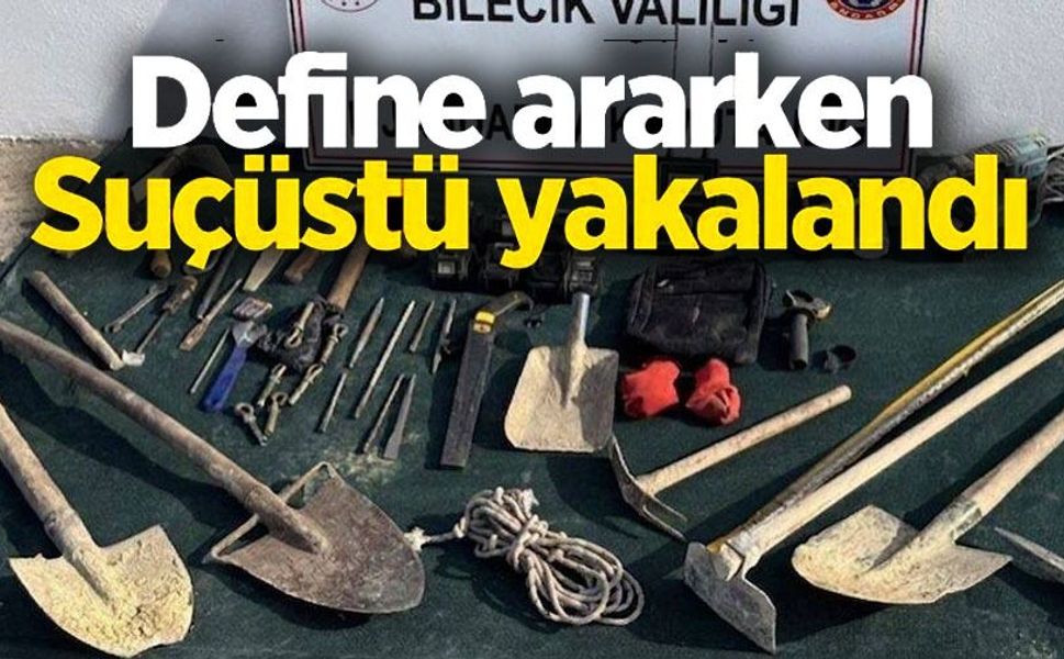 KAÇAK KAZI YAPAN 5 KİŞİ SUÇÜSTÜ YAKALANDI