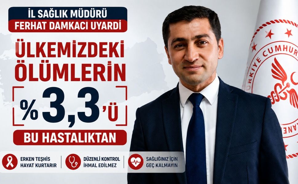 İL MÜDÜRÜ DAMKACI, "HİPERTANSİYONU BİRLİKTE KONTROL EDELİM" ÇAĞRISI YAPTI